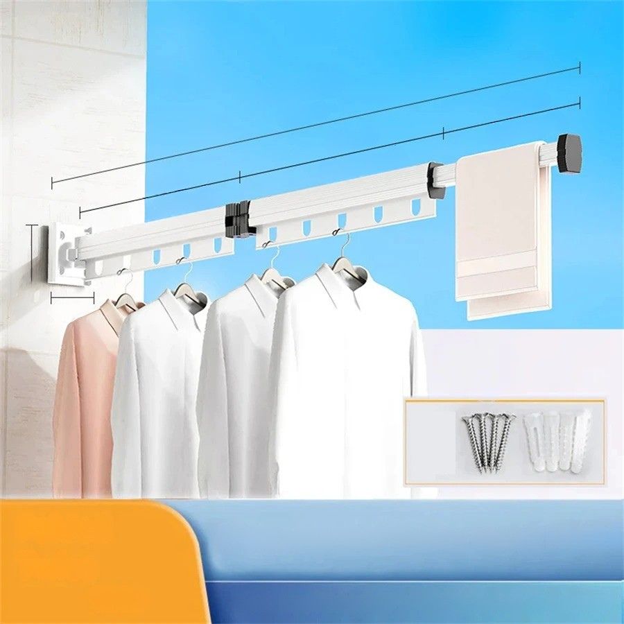 Extendable clothes hanger drying rack
