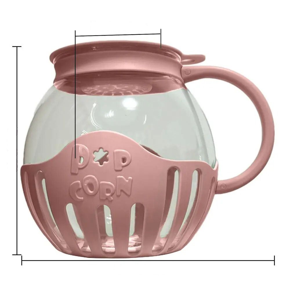 Borosilicate Microwave Popcorn Maker | 2.25 Quart Air Popper Bowl