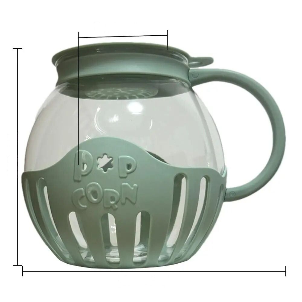 Borosilicate Microwave Popcorn Maker | 2.25 Quart Air Popper Bowl