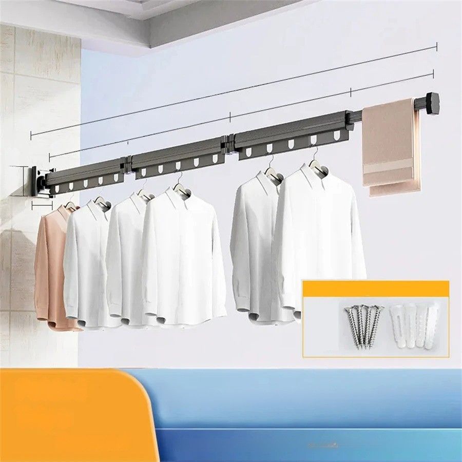Extendable clothes hanger drying rack