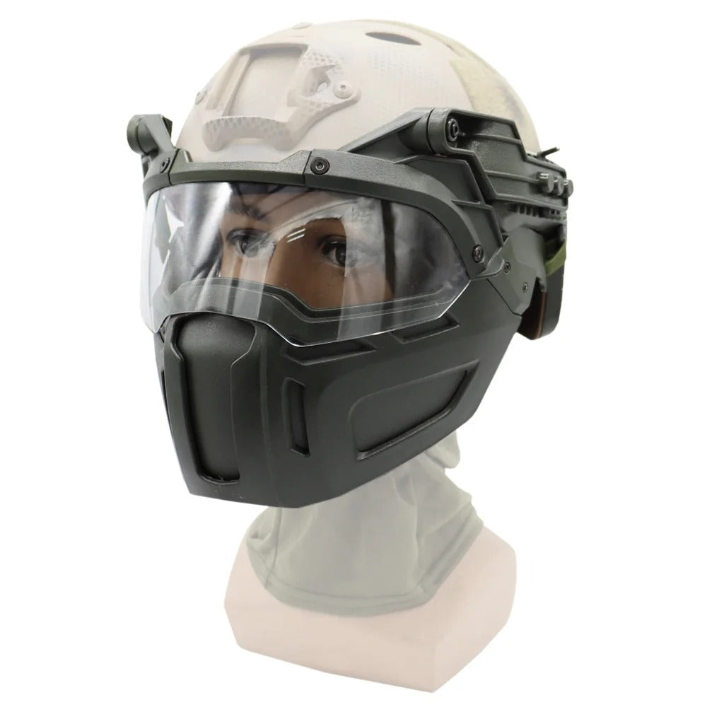 fast helmet goggles Tactical Half Face Mask for FAST Helmet: Airsoft & Hunting Gear – goodsshopi