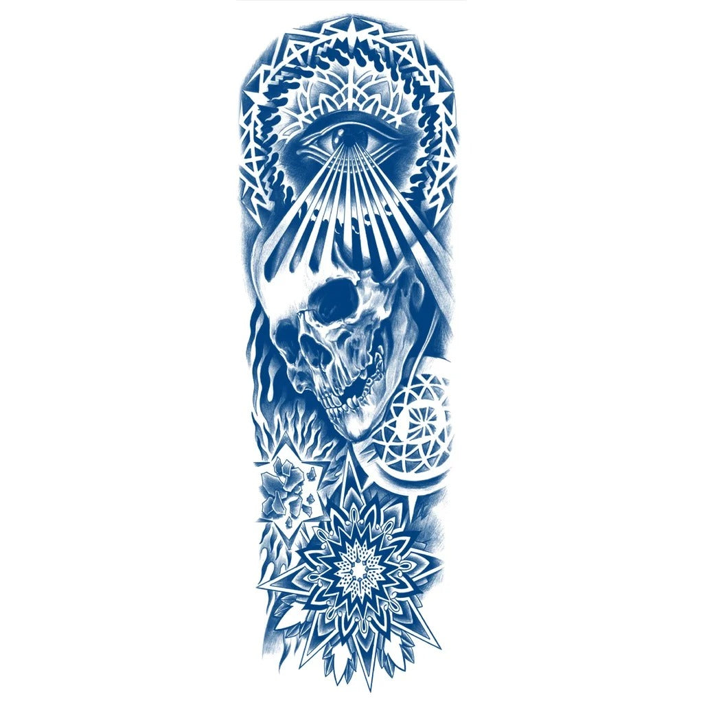 Full Leg & Arm Wolf Tattoo Long Lasting Waterproof