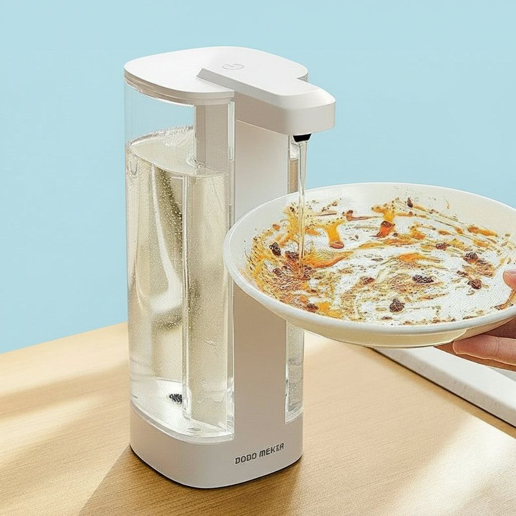 Automatic dishwashing soap dispenser