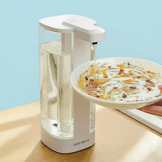 Automatic dishwashing soap dispenser