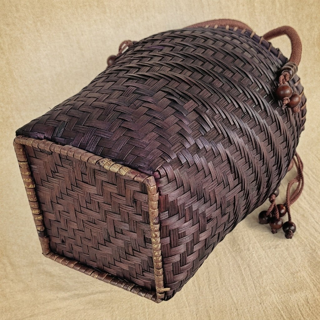 Handwoven Bamboo Hill Tribe Bag - Boho Summer Purse