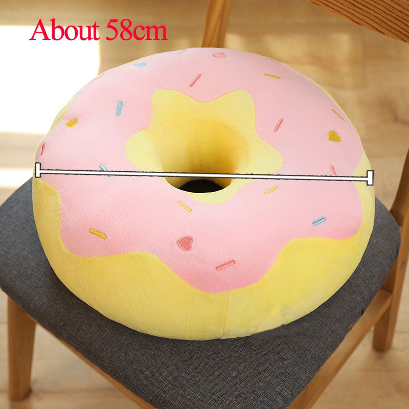 Giant Donut Plush Pillow