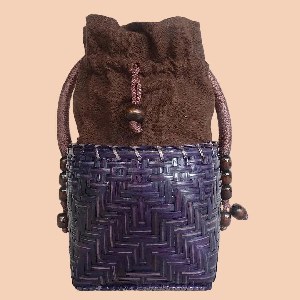 Durable Bamboo Skin Handbag - Hill Tribe Artisan Crafted