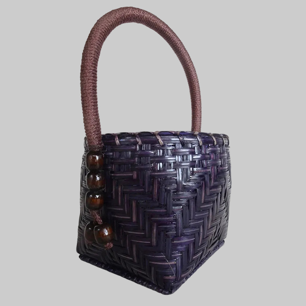 Durable Bamboo Skin Handbag - Hill Tribe Artisan Crafted