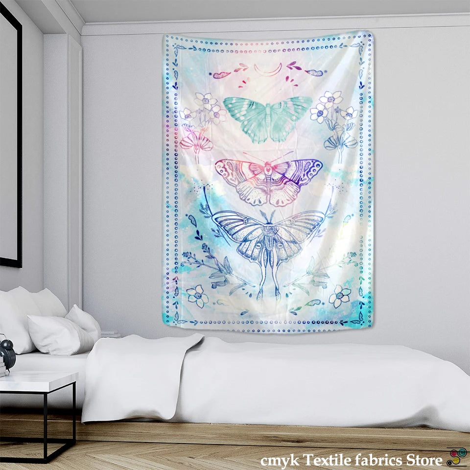 Butterfly Art Tapestry Wall Hanging Home Decor