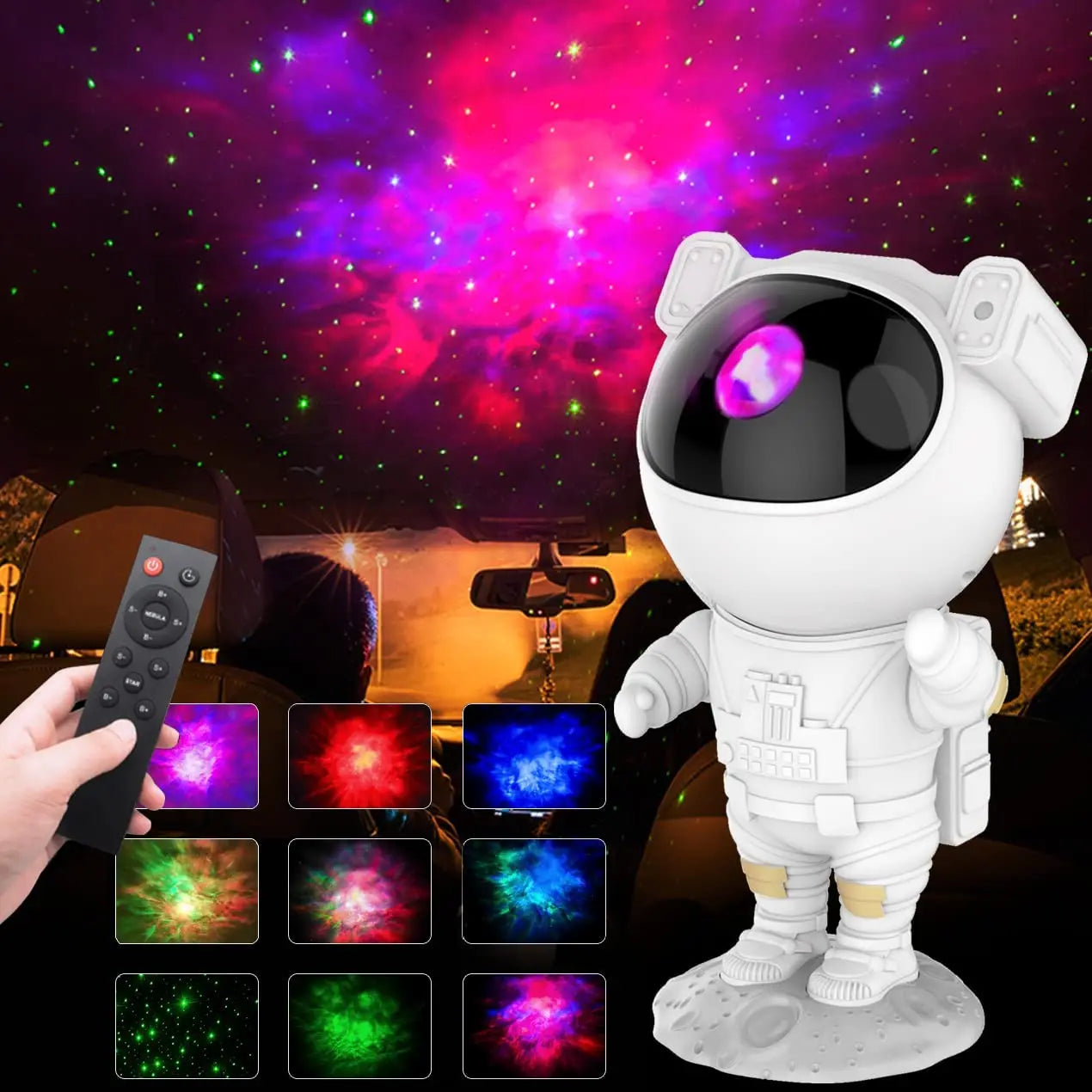Galaxy projector astronaut