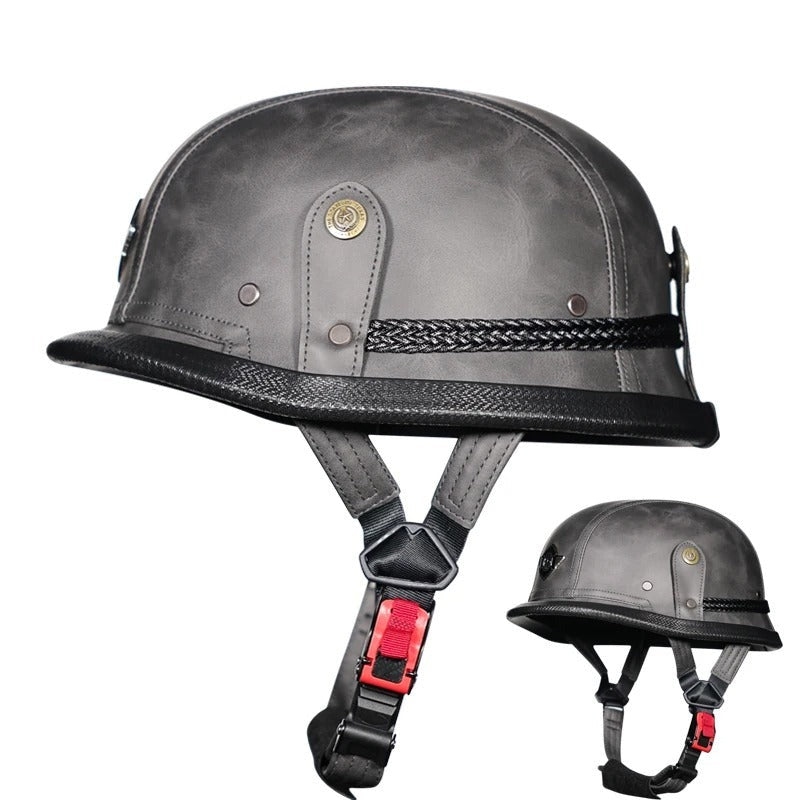 Open Face Half Helmet German WWII Style - goodsshopi
