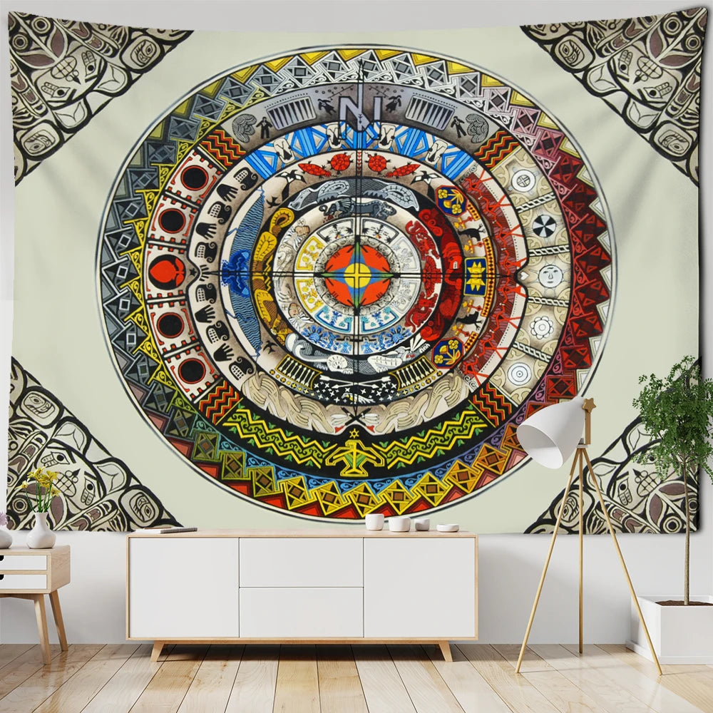 Tarot Zodiac Tapestry Wall Art Hanging