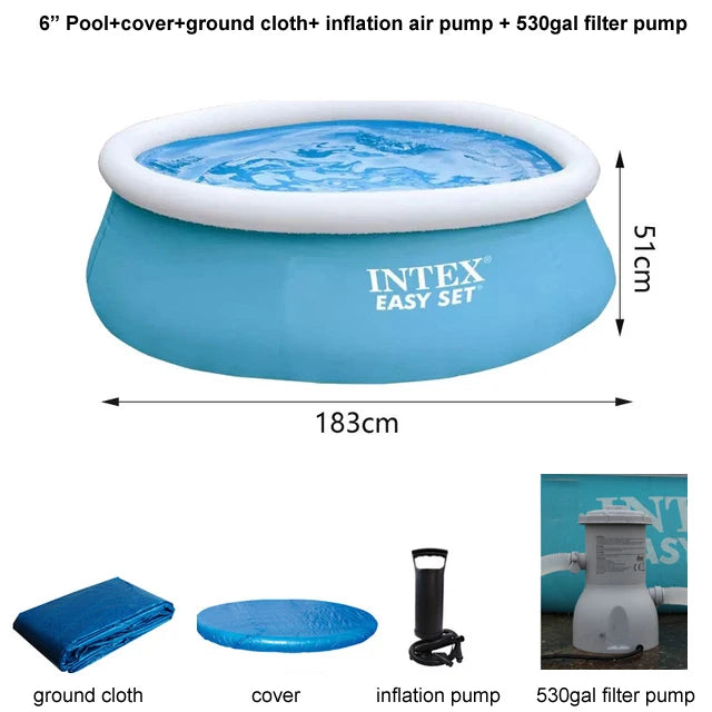 Inflatable swimming pool