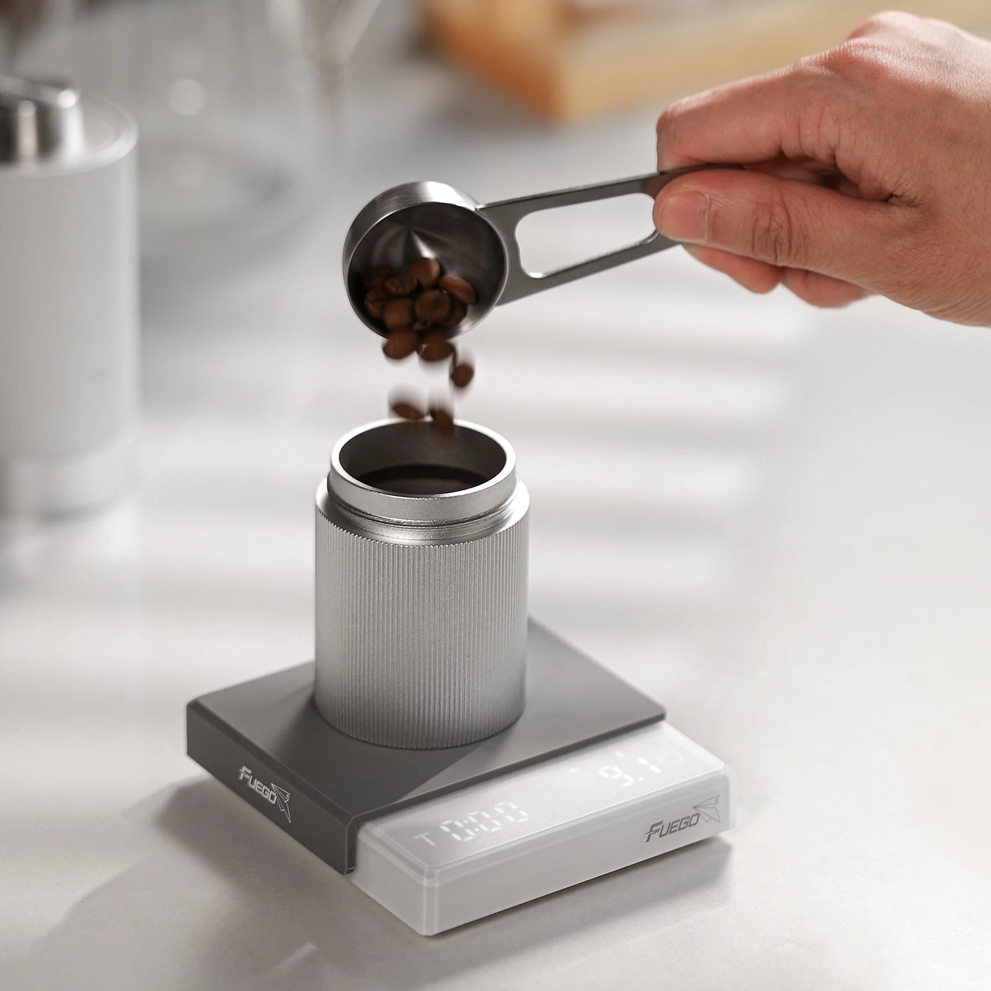 Rechargeable Coffee Scale with Timer | 0.1g High Precision Digital