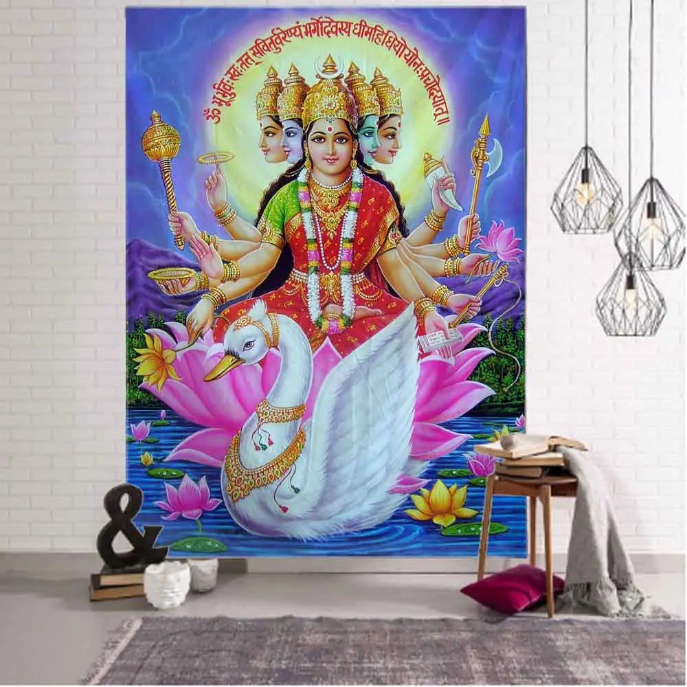 Mandala Indian Tapestry Wall Hanging