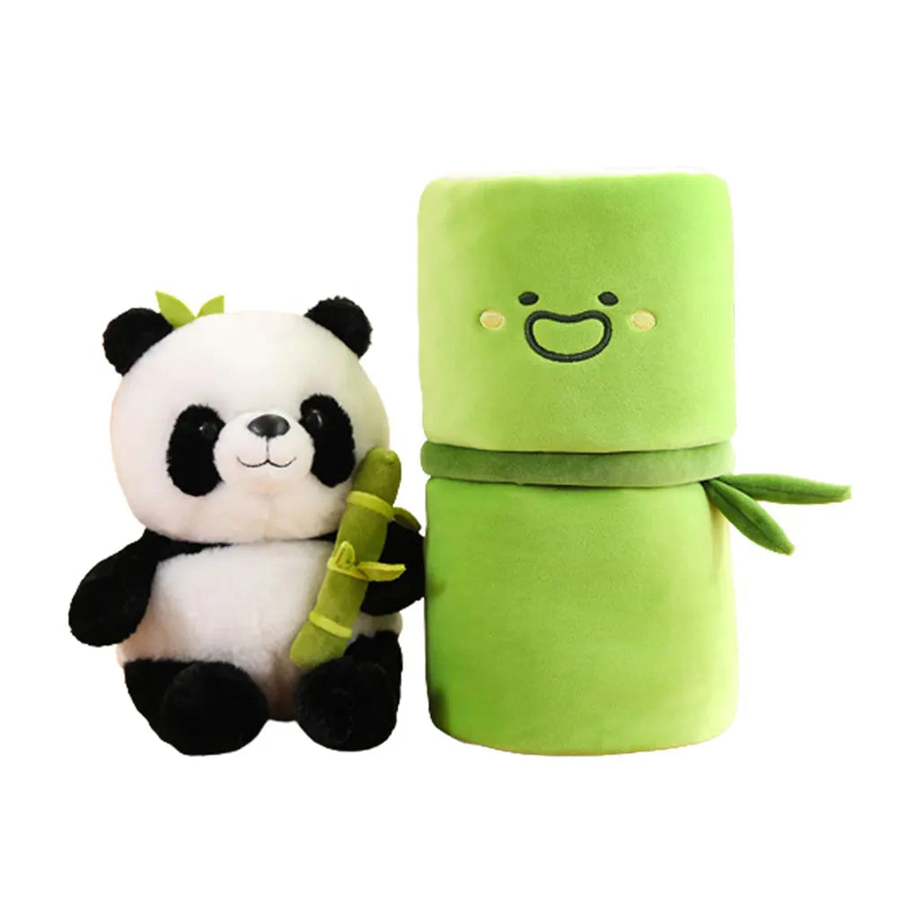 Cute Panda Stuffed Animal in Bamboo Pillow - Soft Plush Toy
