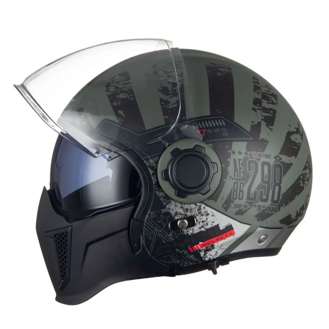 Modular Full-Face Helmet Motorcycle