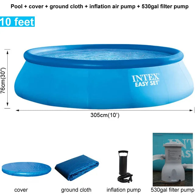 Inflatable swimming pool