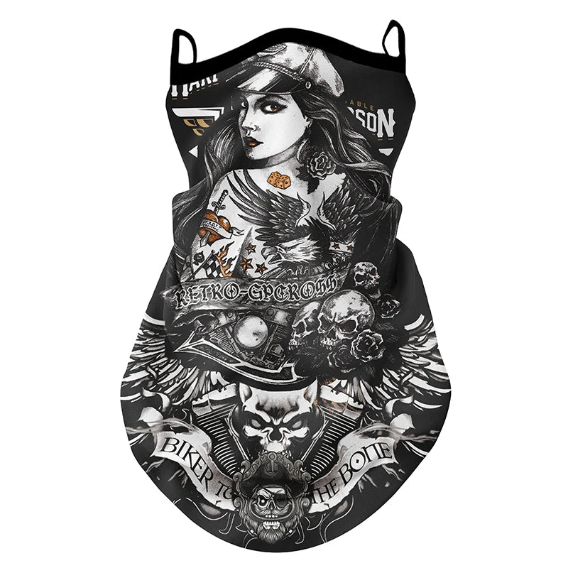 Retro Face mask motorcycle