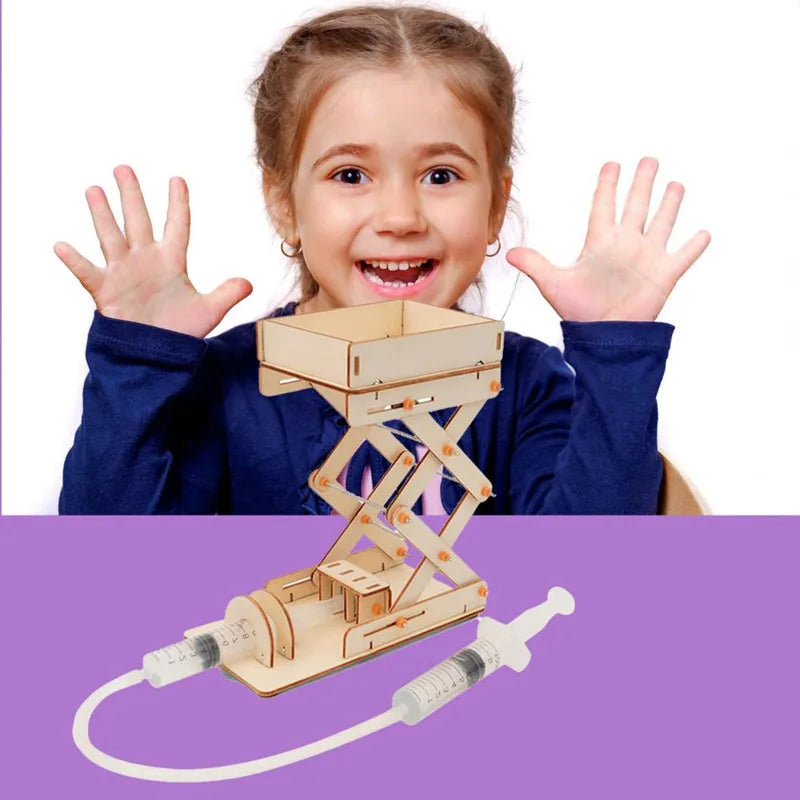 DIY Science Toy Hydraulic Lifting Model Kids
