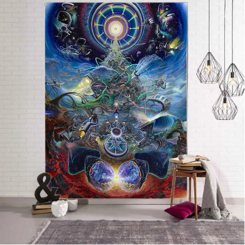 Seven Chakras Meditation Tapestry Wall Decor