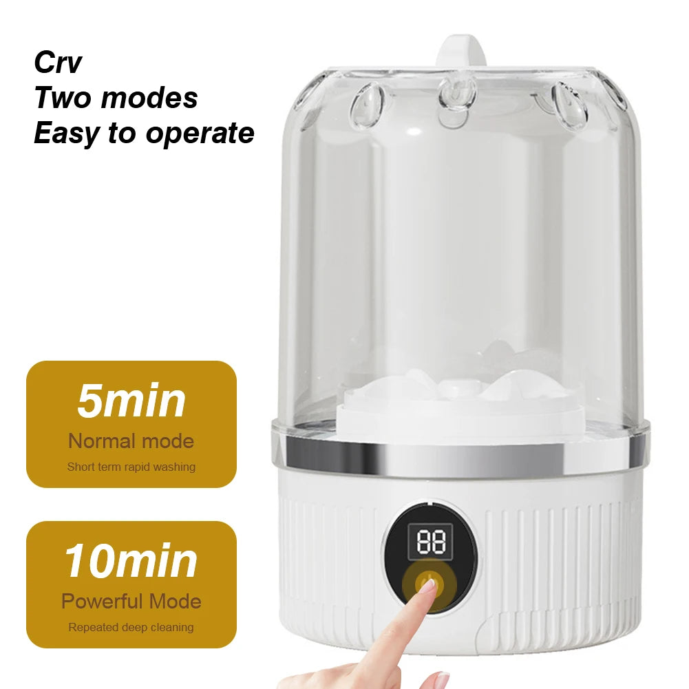 Portable Cordless Mini Washer – USB Rechargeable for Delicates
