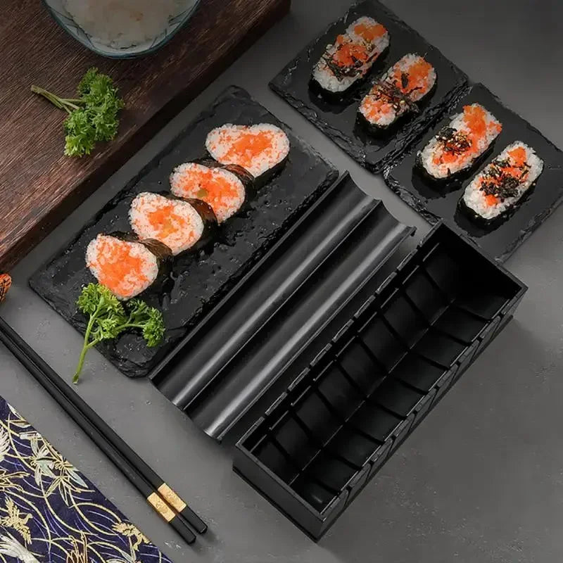 3-Piece Sushi Maker Kit | 2-Shape Roll Rice Mold DIY Tools