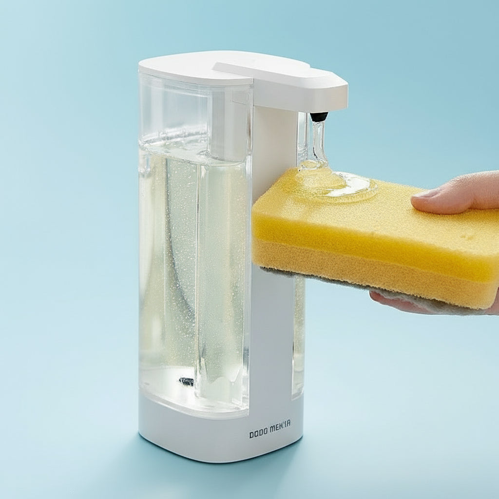 Automatic dishwashing soap dispenser