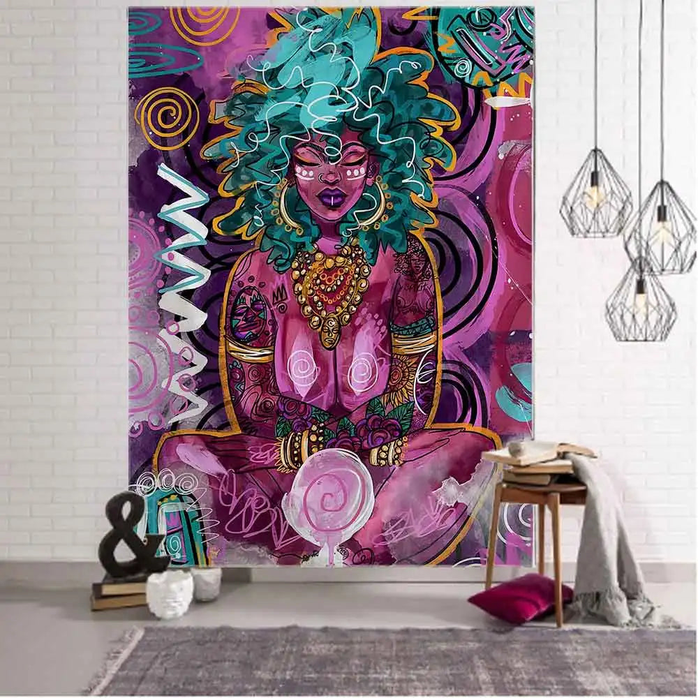 Seven Chakras Meditation Tapestry Wall Decor