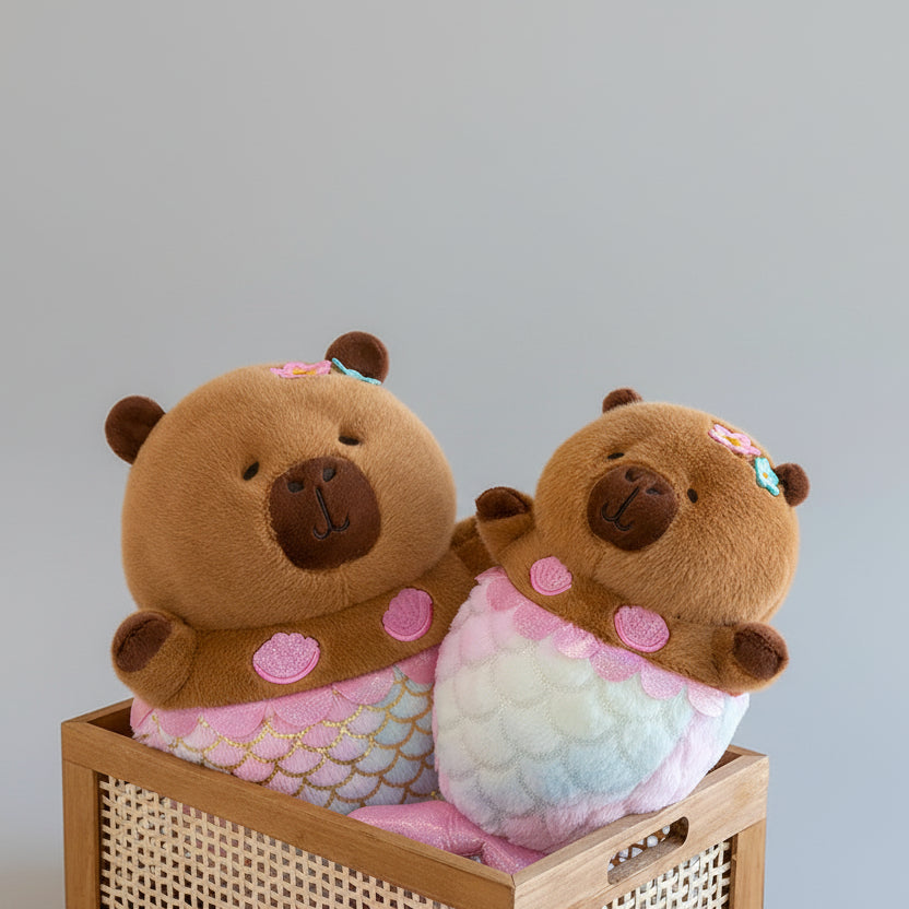 Mermaid Capybara Plush