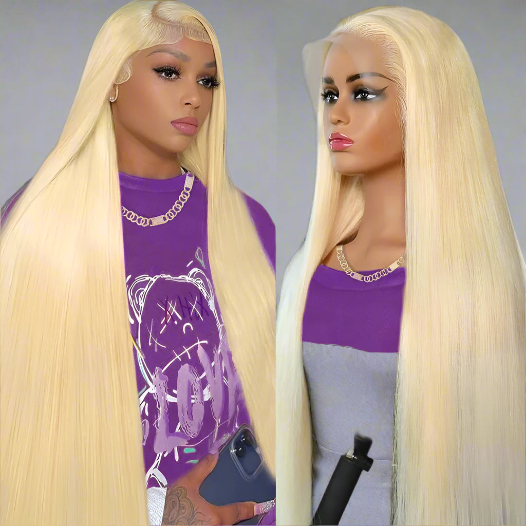 Straight blonde wigs