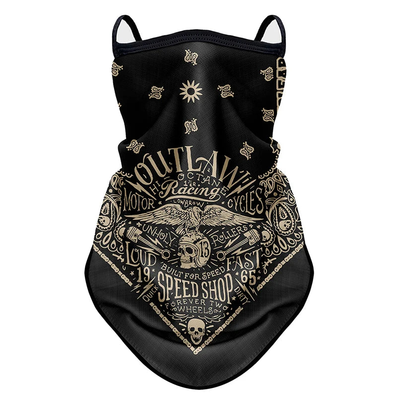 Retro Face mask motorcycle