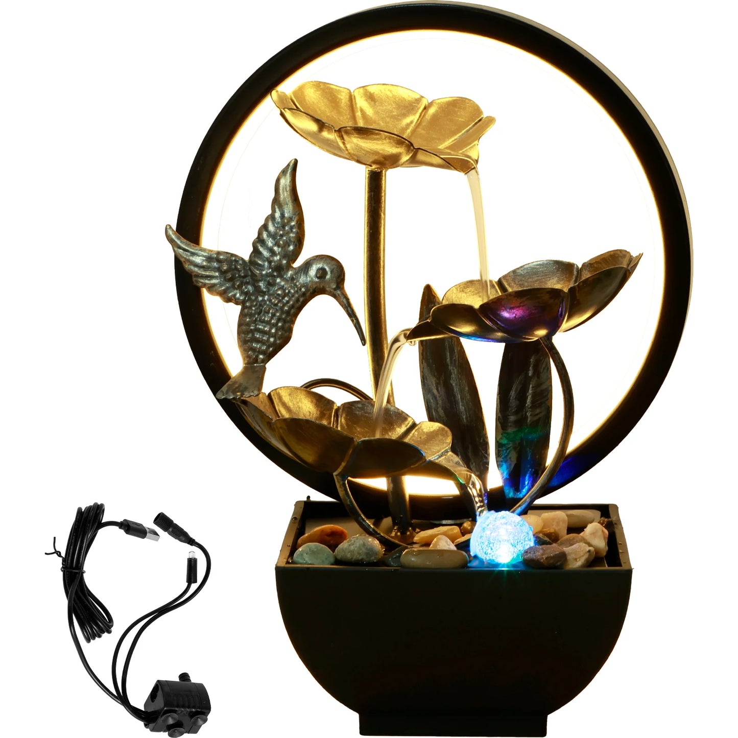 Tabletop water fountains indoor