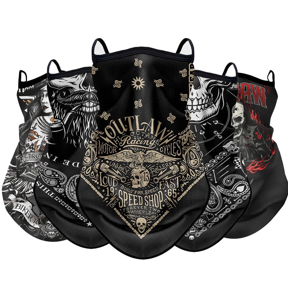 Retro Face mask motorcycle