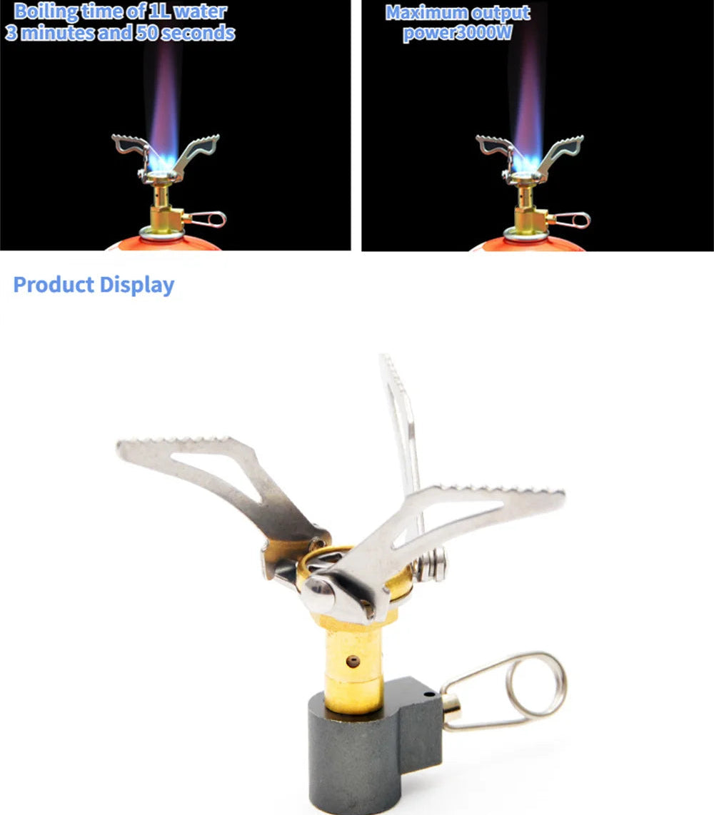 Pocket sized 45g aluminium alloy ultralight camping stove