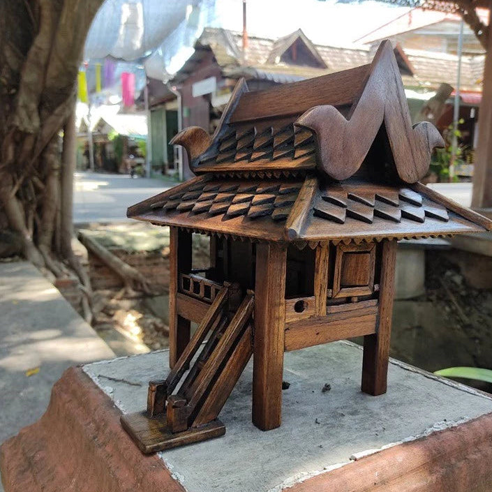 Thai Teak Miniature Spirit House