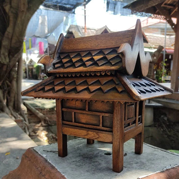 Thai Teak Miniature Spirit House