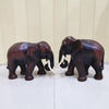 Pair elephant Wood Carving