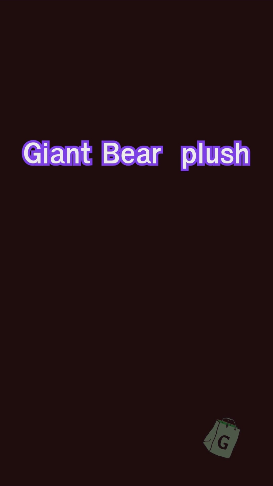 Giant Bear Plush Toy