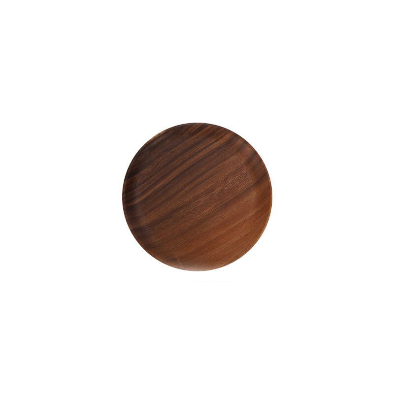 Round Solid Wood Plates