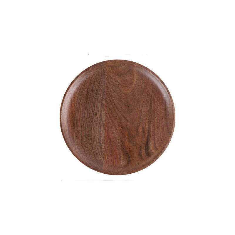 Round Solid Wood Plates