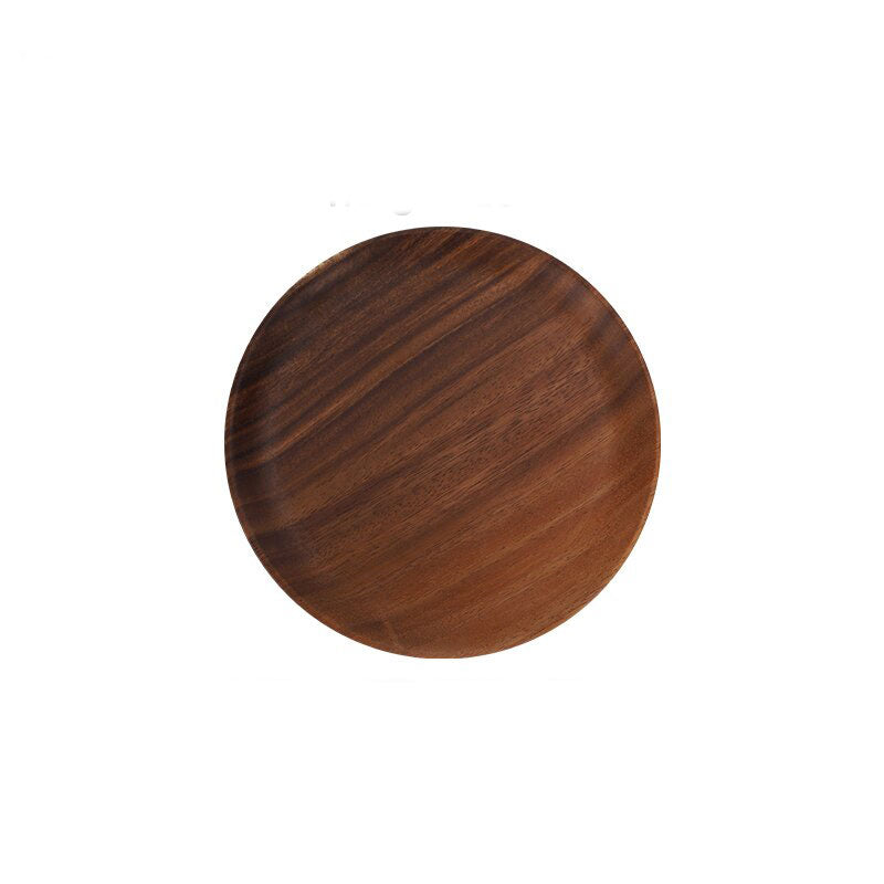 Round Solid Wood Plates