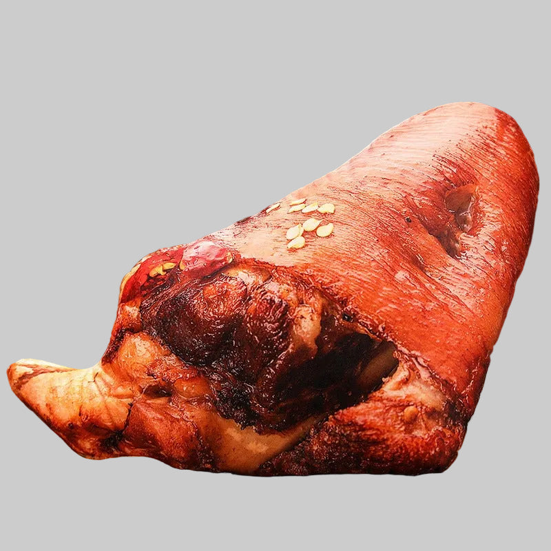 Funny giant meat stuffed toy food pillow for sofa decor
