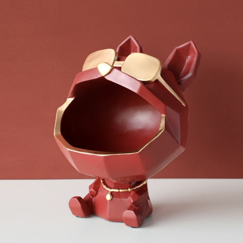 Sculpture decor Dog storage box