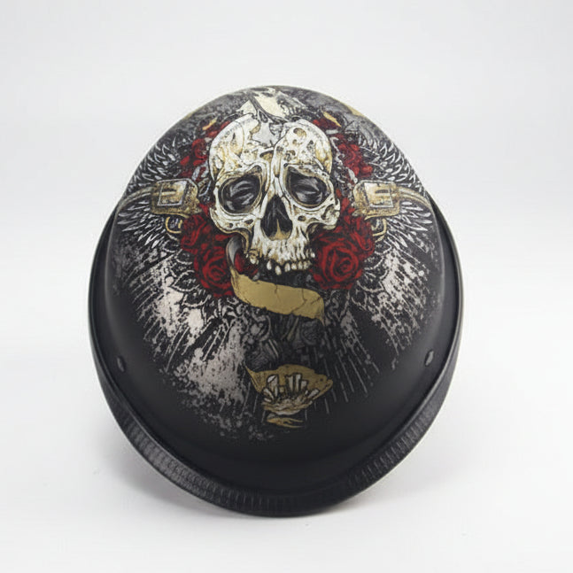 dot skull helmet motorcycle DOT Skull Motorcycle Half Helmet – goodsshopi