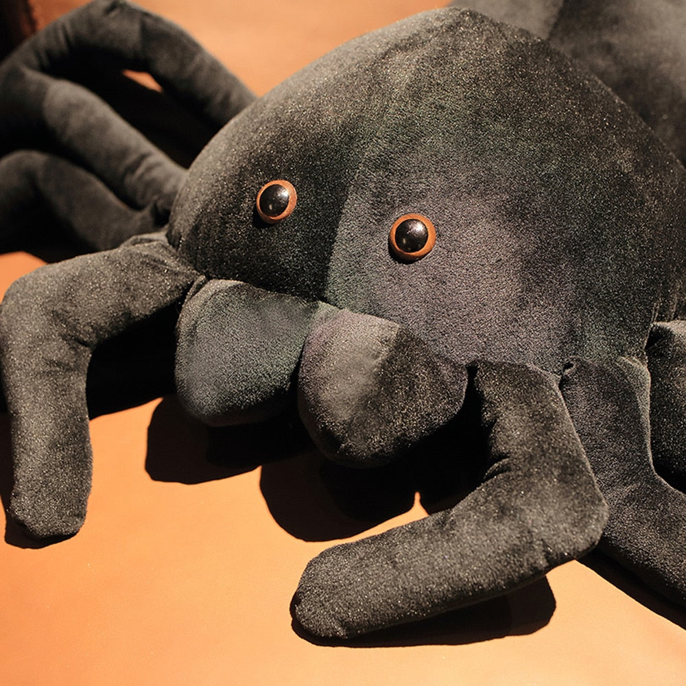 Giant Stuffed Black widow Spider Plush Toy - goodsshopi