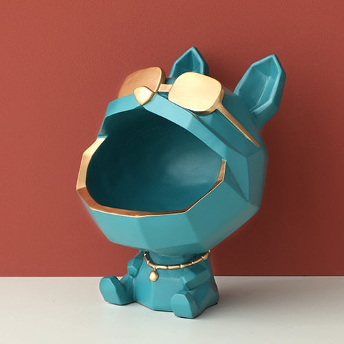Sculpture decor Dog storage box