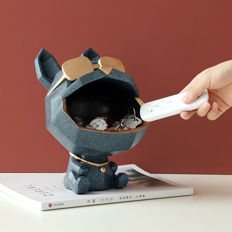 Sculpture decor Dog storage box