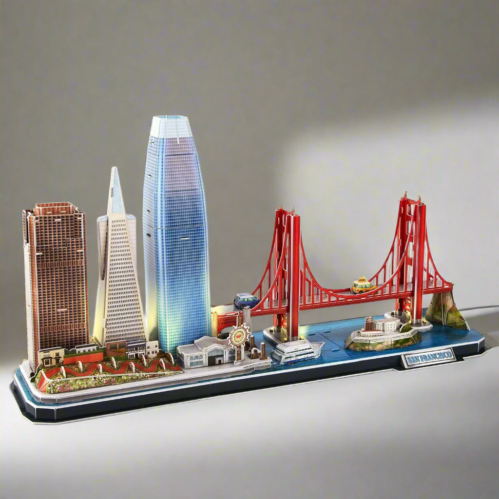 LED 3D Puzzles San Francisco Model Kits
