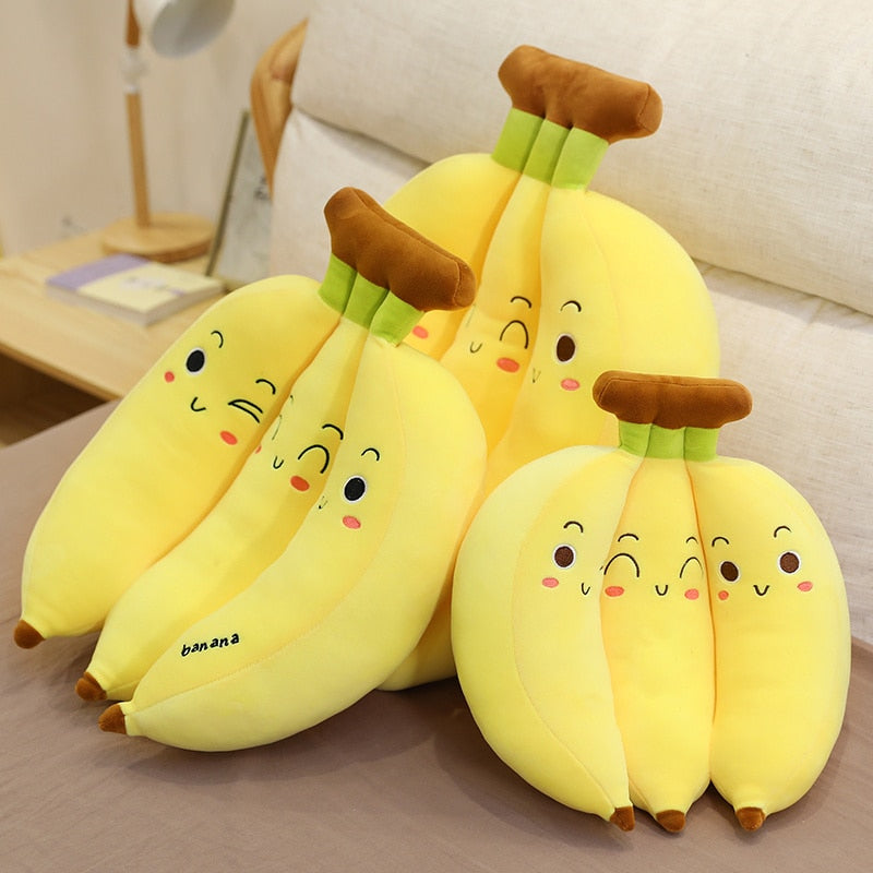 Kawaii Giant Banana Plush Toy Stuffed - goodsshopi